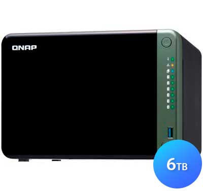 TS-653D 6TB Qnap - Storage NAS Externo 6 baias SATA