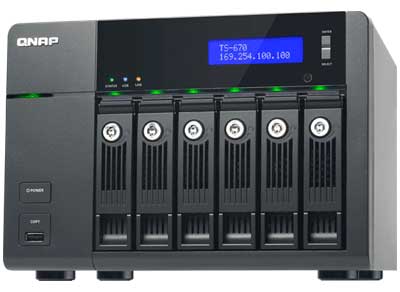 TS-670 PRO Qnap, NAS 6TB com 6 Baias Hot Swappable SATA