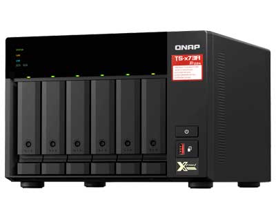 TS-673A Qnap - Storage NAS 6 Baias até 144TB Desktop p/ discos SATA