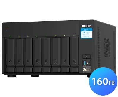 TS-832PX 160TB Qnap - Storage NAS 8 Baias p/ Hard Disks SATA/SSD 10GbE