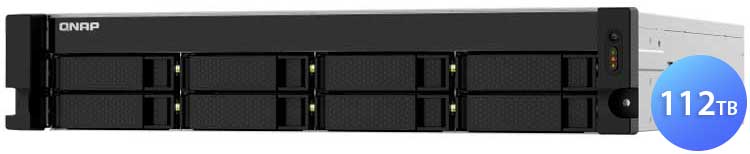 TS-832PXU-RP 112TB Qnap - Servidor NAS 8 Bay p/ HDD SSD Rackmount SATA