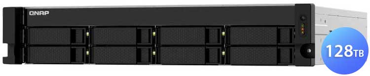 TS-832PXU-RP 128TB Qnap - Servidor NAS 8 Bay p/ HDD SSD Rackmount SATA