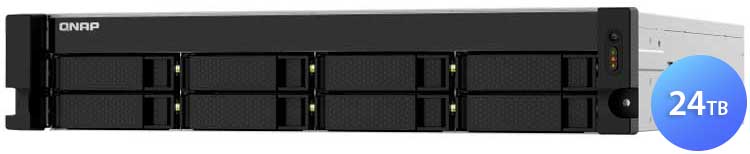 TS-832PXU-RP 24TB Qnap - Servidor NAS 8 Bay p/ HDD SSD Rackmount SATA