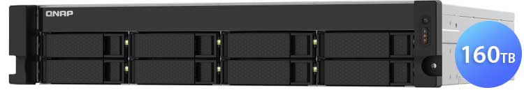 TS-832PXU 160TB Qnap - Storage NAS 8 Baias Rackmount SATA/SSD