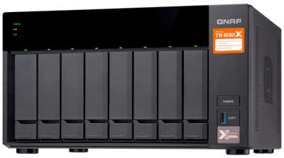 Qnap TS-832X - NAS server 8 baias hot-swappable até 96TB