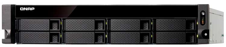 Qnap TS-832XU - NAS 8 baias hot-swappable rackmount e 2 portas 10GbE