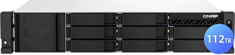 TS-864eU 112TB Qnap - Storage NAS 8 Bay Rackmount p/ discos SATA