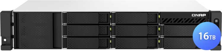 TS-864eU-RP 16TB Qnap - Storage NAS 8 Baias Rackmount p/ discos SATA