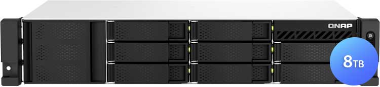 TS-864eU-RP 8TB Qnap - Storage NAS 8 Baias Rackmount p/ discos SATA