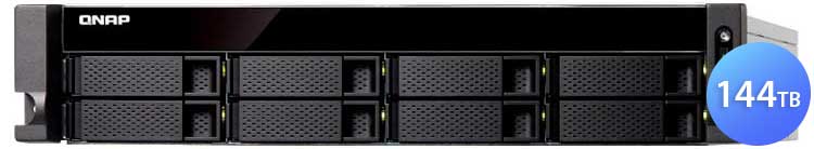 TS-883XU 144TB Qnap - Storage NAS 10GbE p/ HDD ou SSD SATA