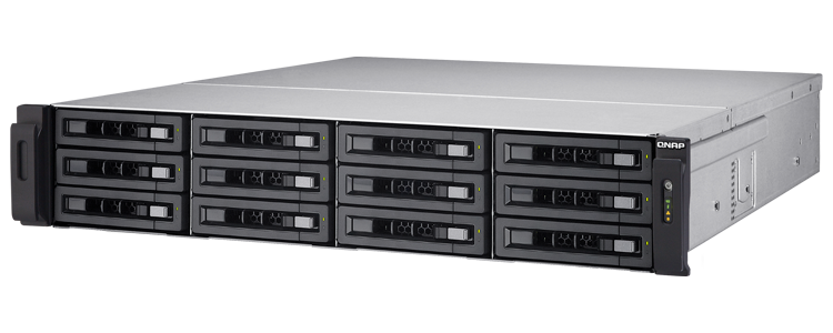 TS-EC1280U-RP Qnap - Storage 12 Baias p/ discos SATA até 120TB