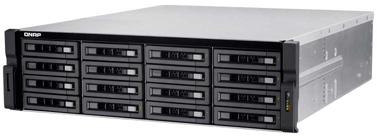 TS-EC1680U-RP Qnap - NAS e IP-SAN 16 baias para hard Disks SATA