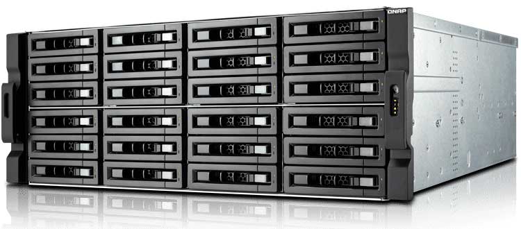 TS-EC2480U-RP Qnap - 24 Bay Storage NAS e IP-SAN para discos SATA