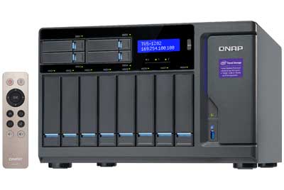 TVS-1282 Qnap - Tiered Storage NAS 8 baias até 96TB SATA