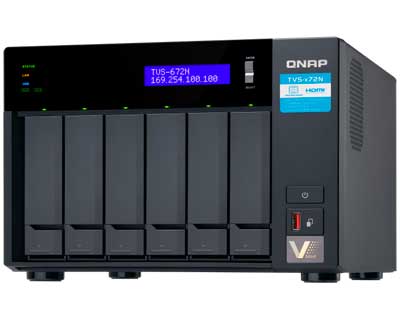 TVS-672N Qnap - Storage NAS 6 baias SATA/SSD até 96TB Externo