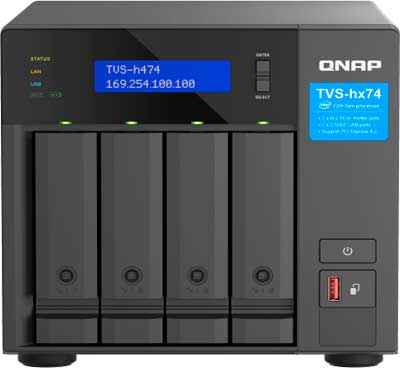 TVS-h474 Qnap - Storage NAS 4 Baias p/ HDD SATA/SSD/NVMe