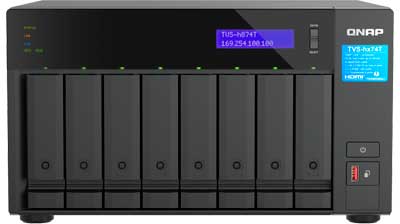 TVS-h874T Qnap - Storage NAS 8 Bay p/ HDD SATA/SSD