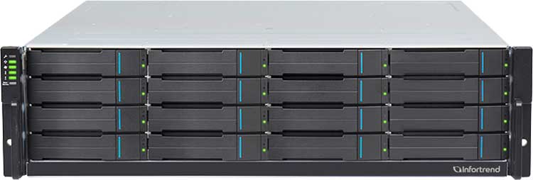 EonStor GSE 3016 Gen2 Infortrend - 3U 16 Bay Unified Storage SAN/NAS