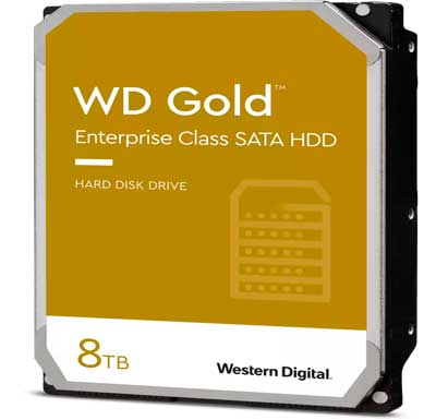 WD8004FRYZ WD - HD Interno 8TB SATA 6Gb/s Gold