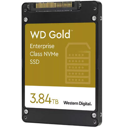 WDS384T1D0D Western Digital - SSD NVMe WD Gold 3,84TB