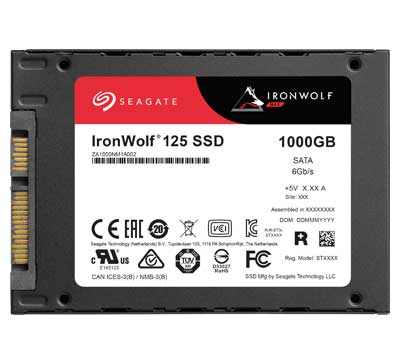 IronWolf 125 1TB - Seagate ZA1000NM1A002 SSD NAS SATA 6Gb/s