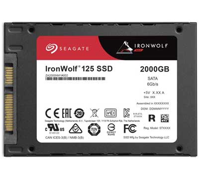 IronWolf 125 2TB - Seagate ZA2000NM1A002 SSD NAS SATA 6Gb/s