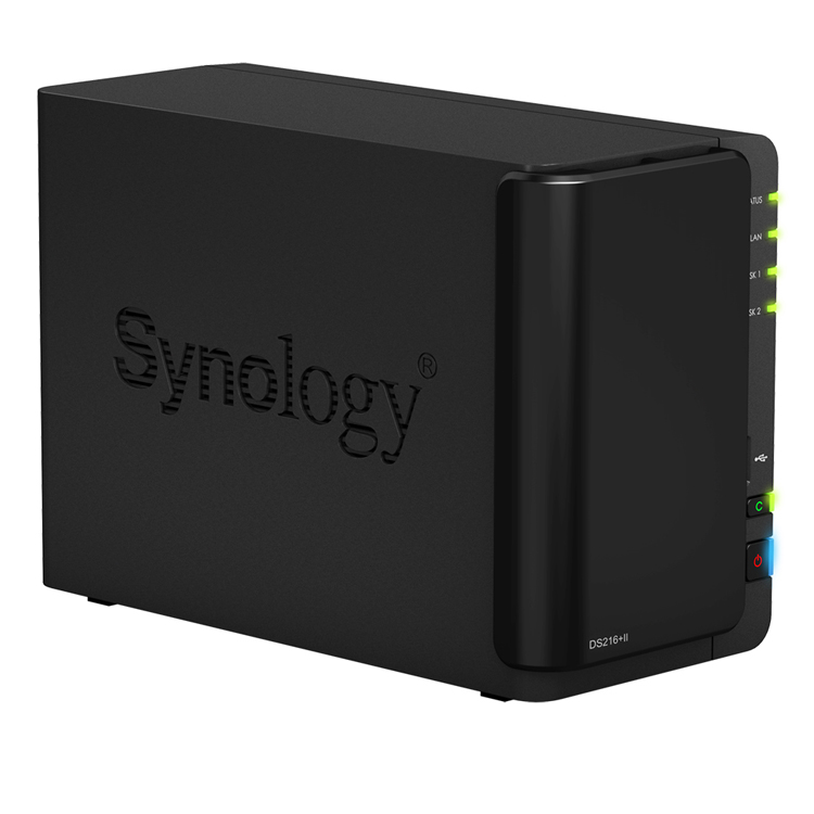 Synology DS216+II Diskstation - Storage NAS 2 Bay p/ HDD SATA/SSD