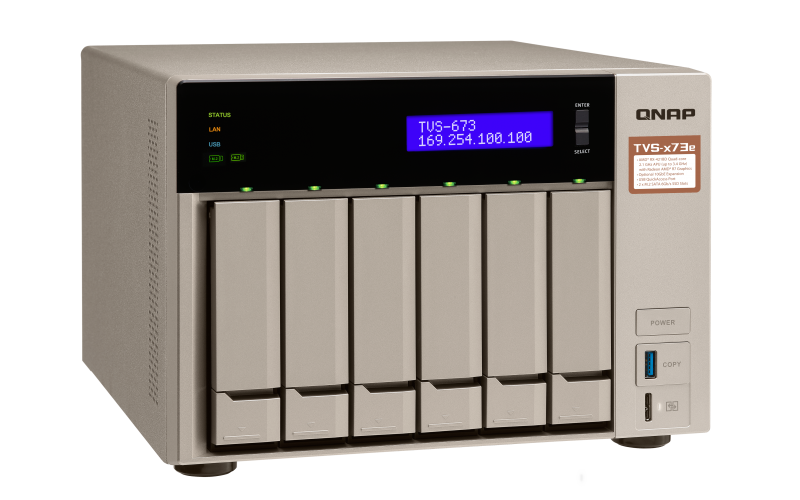 Qnap TVS-673e 12TB - Storage NAS 6 baias