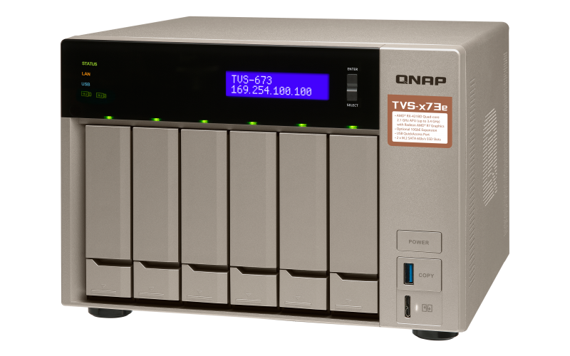 Qnap TVS-673e 60TB - Storage NAS 6 baias