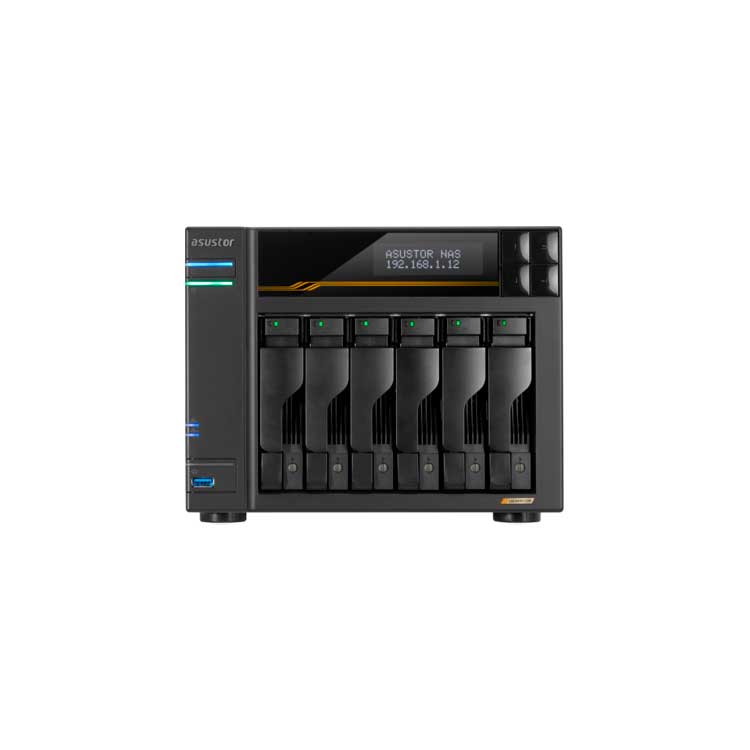Flashstor 6 Pro FS6806X Asustor - Storage NAS 6 Bay p/ HDD NVMe