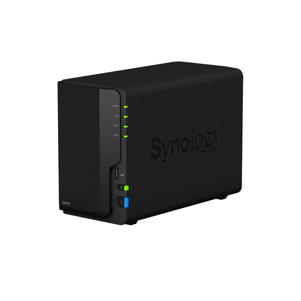 DS218 Synology DiskStation - Storage NAS 2 Baias até 2TB
