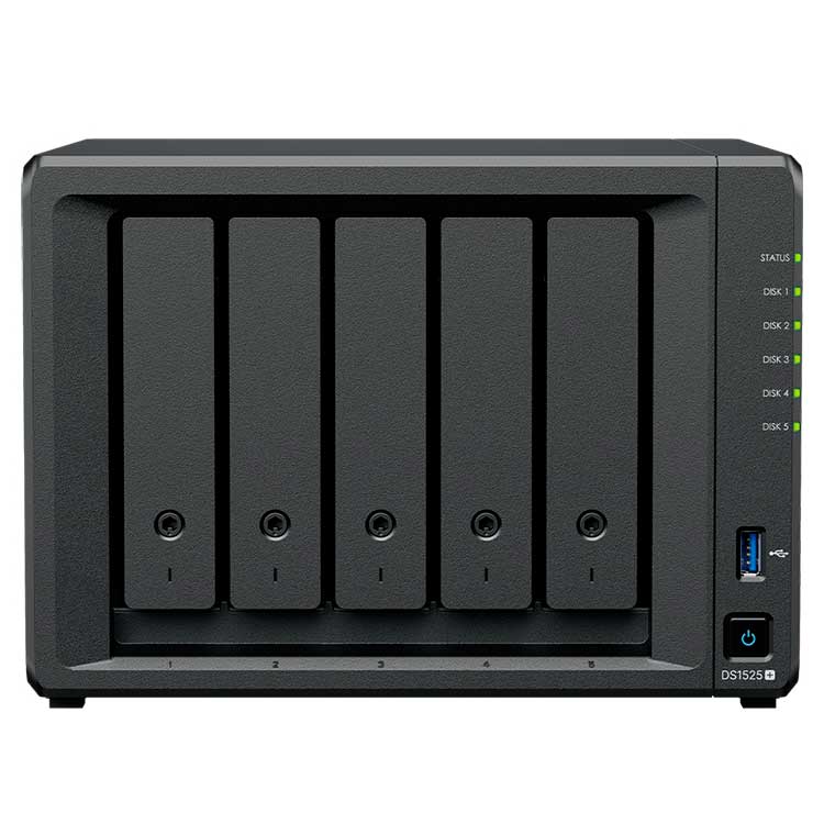 DS1019+ Synology - Storage NAS 5 Bay p/ HDD SATA