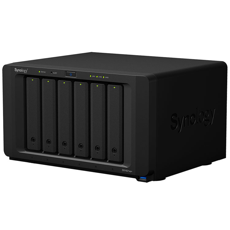 DS1621xs+ 24TB Synology DiskStation - Storage NAS 6 baias p/ HDD SATA