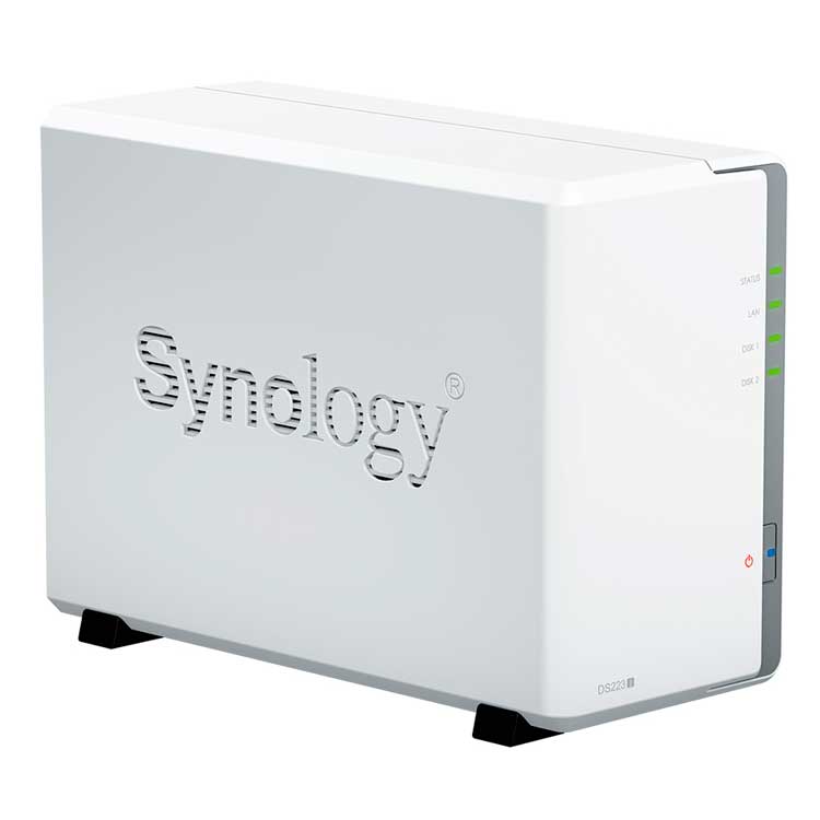 DS223j Synology DiskStation - Storage NAS 2 Bay p/ HDD SATA