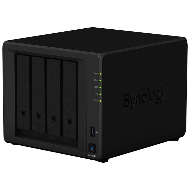 DS420+ 40TB Synology Diskstation - Storage NAS 4 Baias p/ HDD SSD/SATA