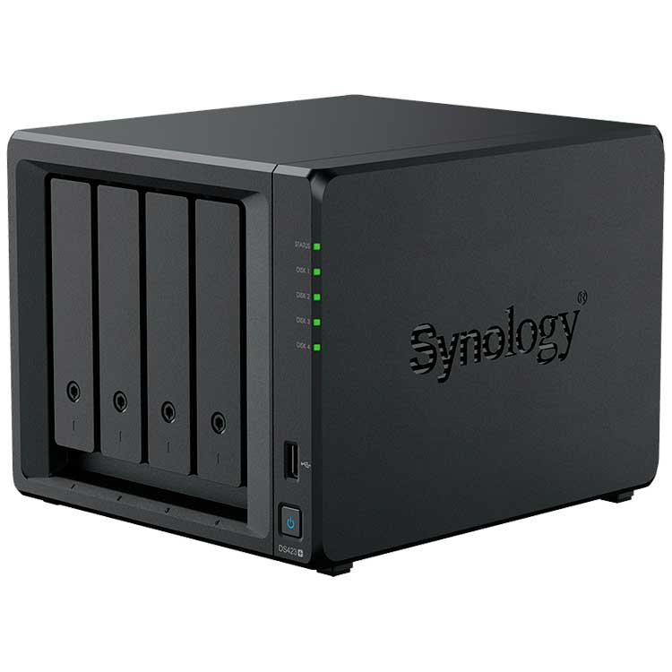 DS423+ Synology DiskStation - Storage NAS 4 Bay p/ HDD SATA/NVMe