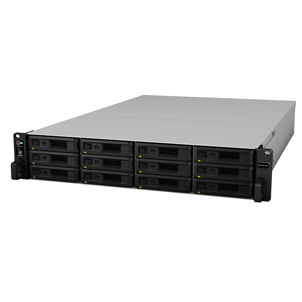 RS18017xs+ 72TB Synology - Storage 12 Baias NAS Racksation SATA