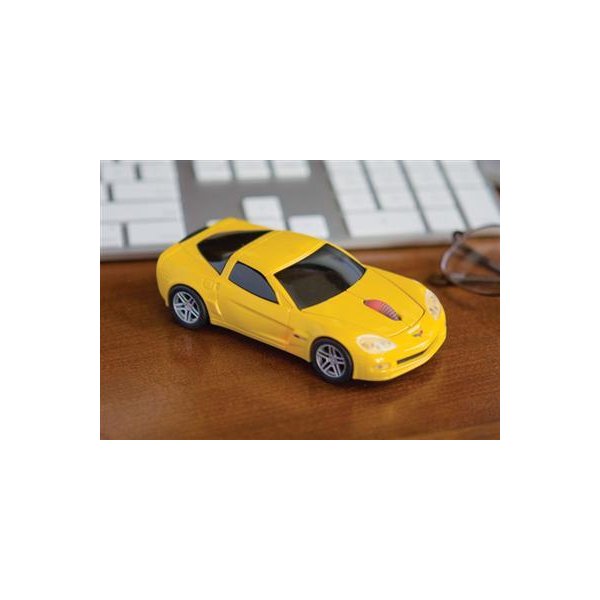 MOUSE WIRELESS CORVETTE AMARELA - ROAD MICE