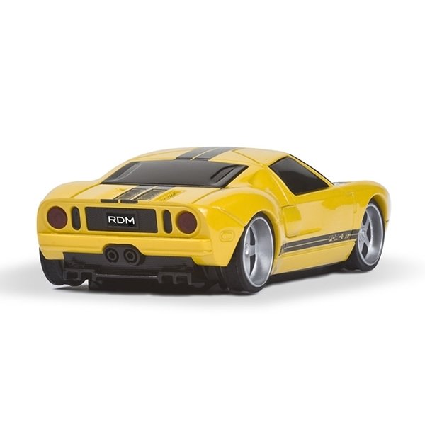 MOUSE WIRELESS FORD GT AMARELO - ROAD MICE