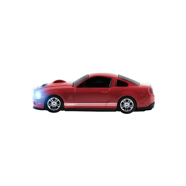 MOUSE WIRELESS SHELBY GT500 VERMELHO/BRANCO - ROAD MICE