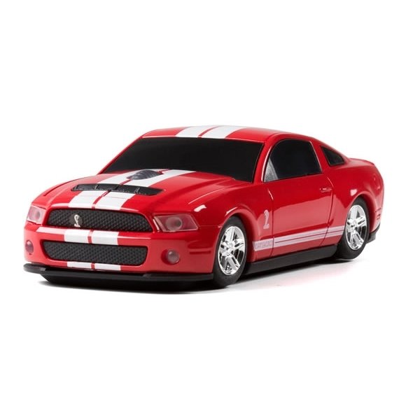 MOUSE WIRELESS SHELBY GT500 VERMELHO/BRANCO - ROAD MICE