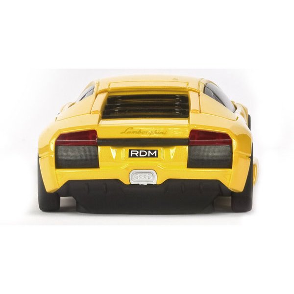 MOUSE WIRELESS LAMBORGHINI AMARELO - ROAD MICE