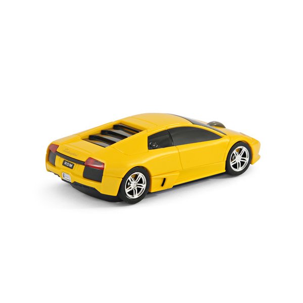 MOUSE WIRELESS LAMBORGHINI AMARELO - ROAD MICE