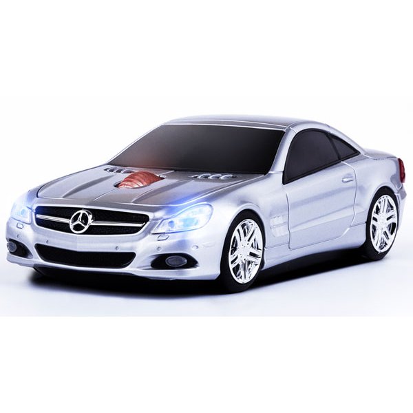 MOUSE WIRELESS MERCEDES BENZ SL550 PRATA - ROAD MICE