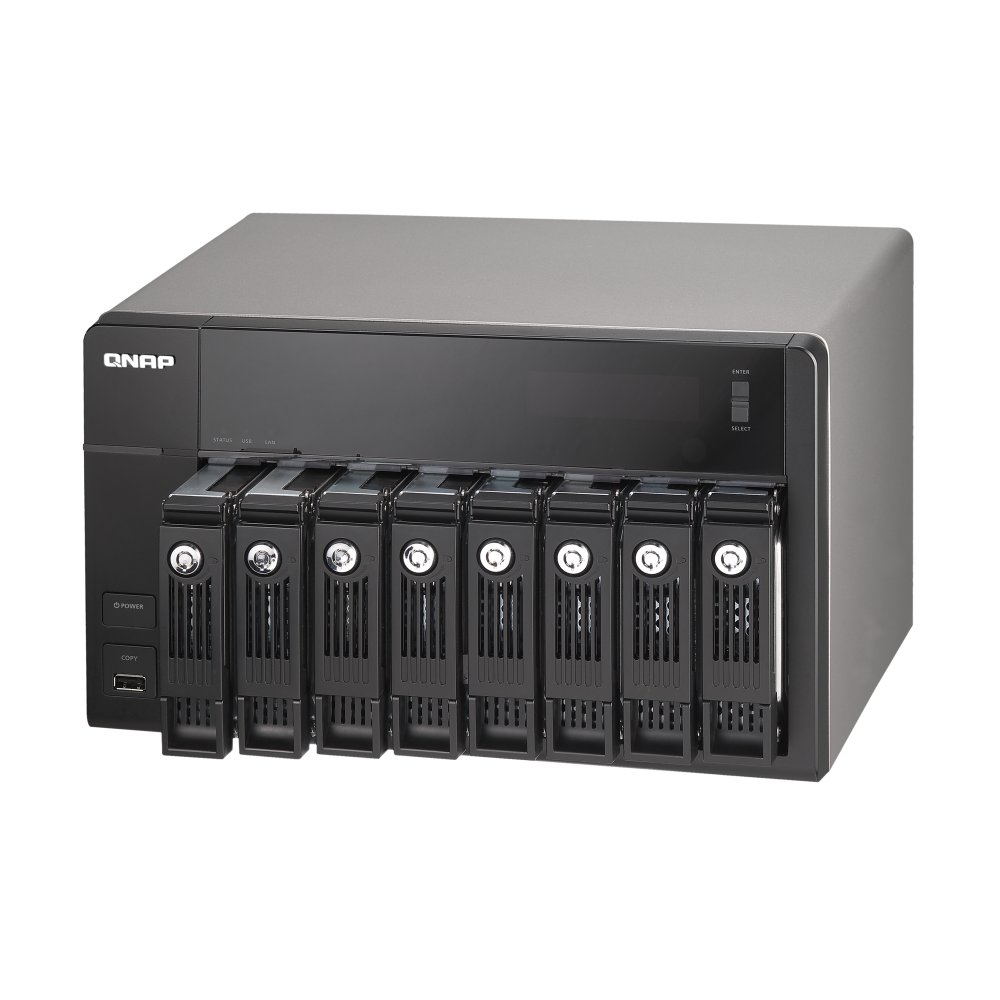Qnap TS-877XU-RP - Server NAS 2U 8 baias 64TB rackmount SATA/SSD