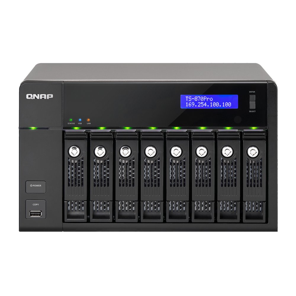 Qnap TS-877XU-RP - Server NAS 2U 8 baias 64TB rackmount SATA/SSD