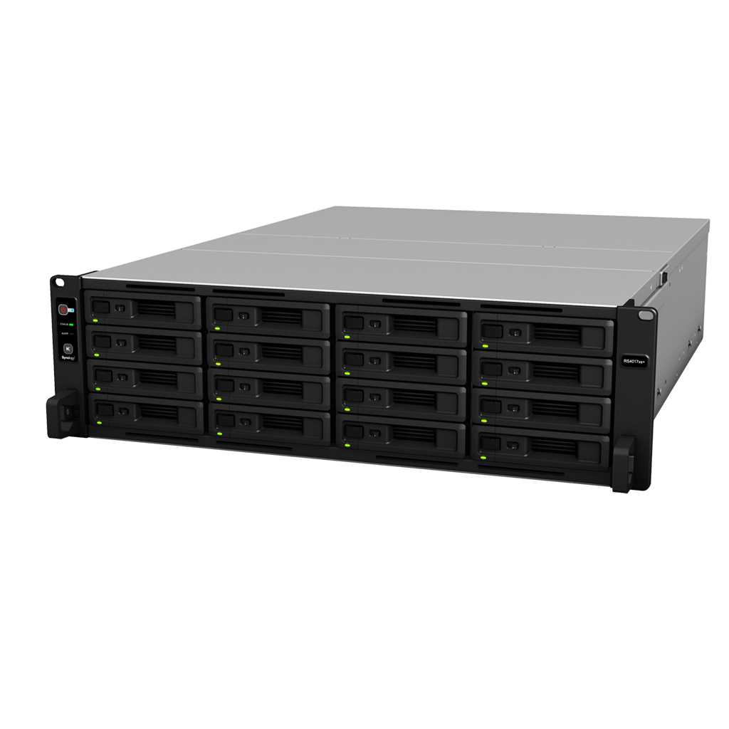 RS4017xs+ 48TB Synology - Rackmount Storage 16 Baias Enterprise SATA 