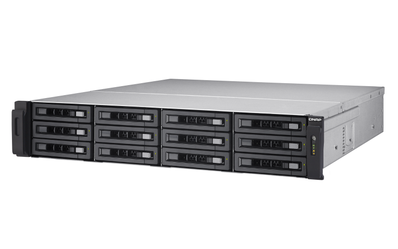Qnap TVS-EC1280U-SAS-RP - Storage NAS/iSCSI/IP-SAN SAS 12Gb/s 12 baias