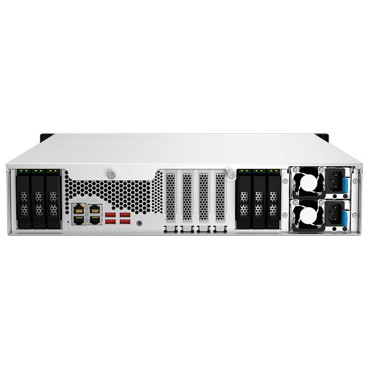 TS-1232PXU-RP Qnap - Storage NAS 12 baias p/ hard disks SATA até 264TB