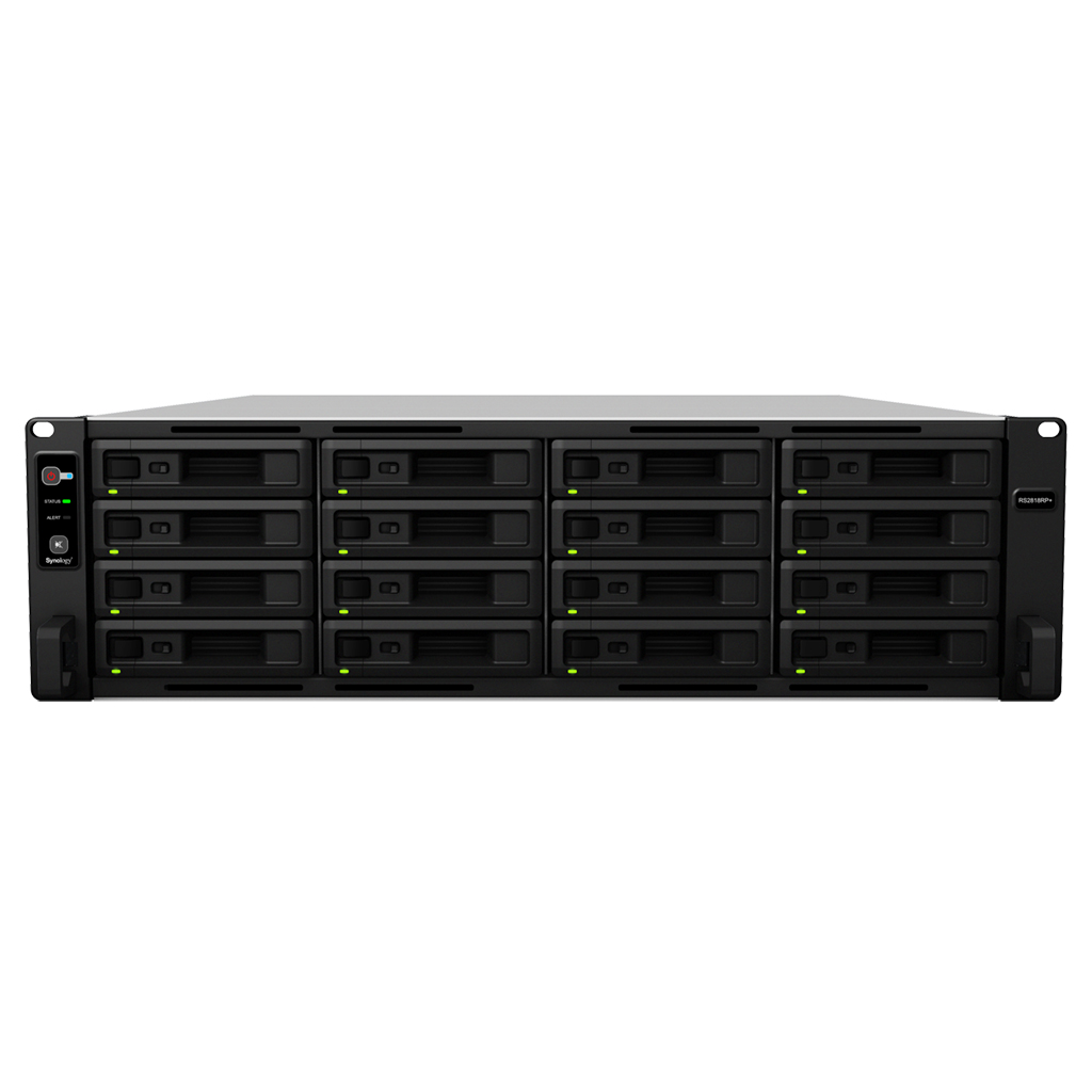 RS2818RP+ 120TB Synology - Storage NAS 16 baias Rackstation SATA  